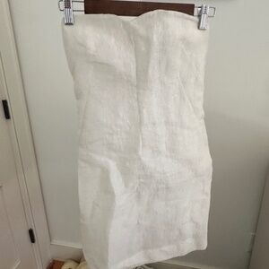 Vika Gazinskaya Strapless White Mini Dress